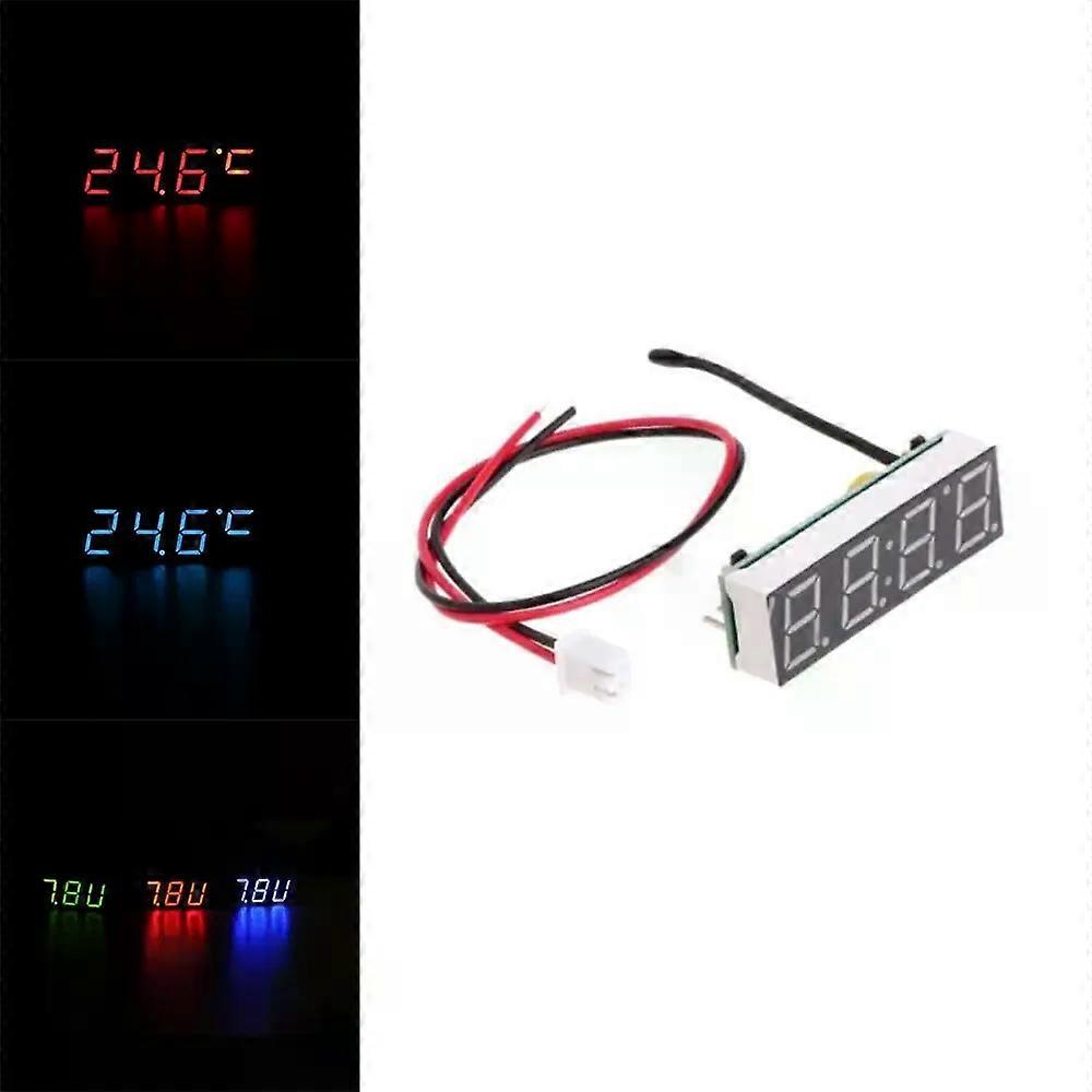 Modification Mini Watch Thermometer LED Display Digital Timer Car Electric Clock