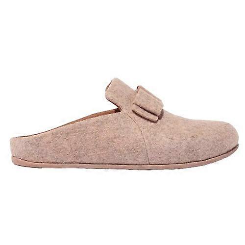 Fit Flop Womens/Ladies Chrissie II Haus E01 Bow Felt Slippers