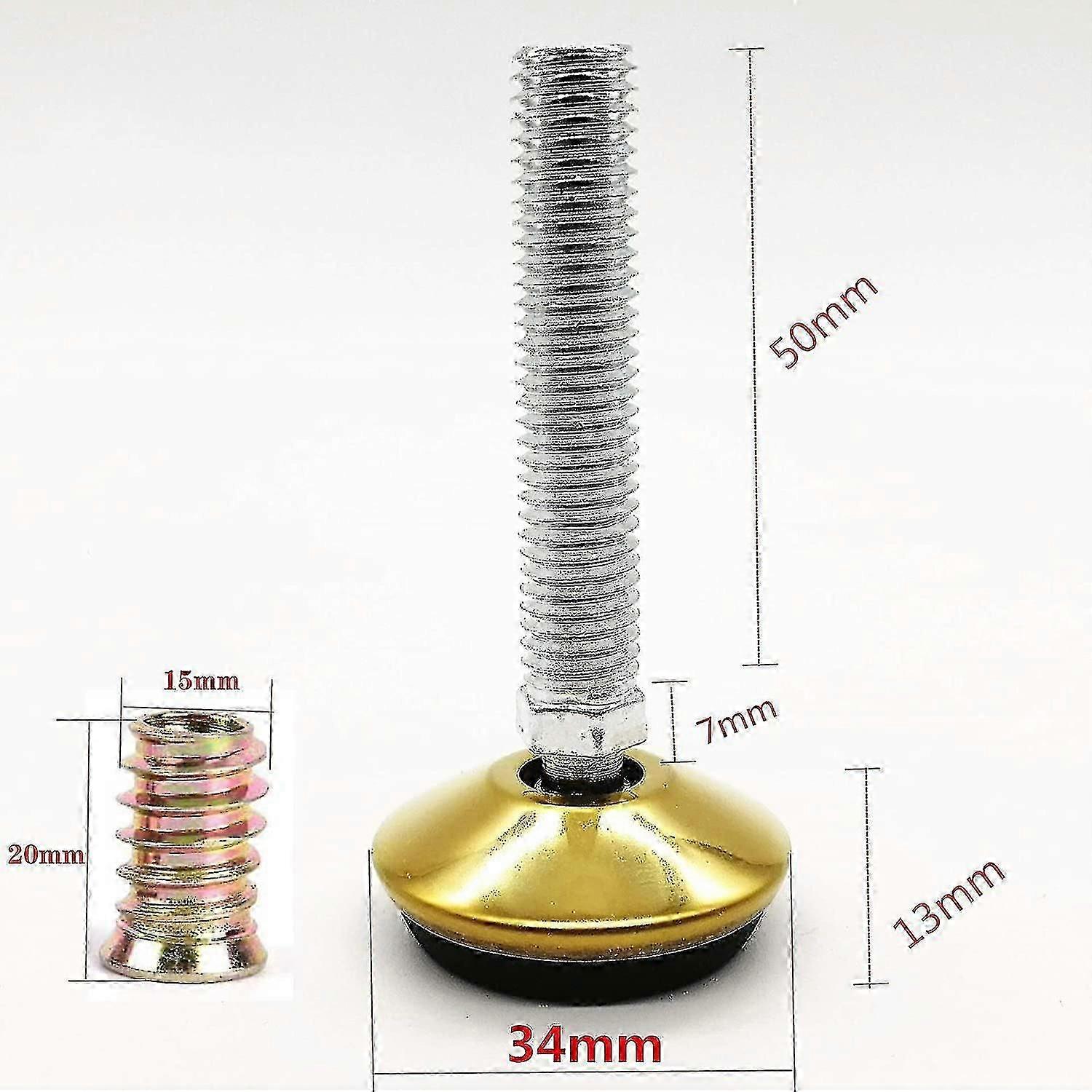 Swivel Furniture Leg Levelers With Inserts-adjustable Leveling Feet Glide
