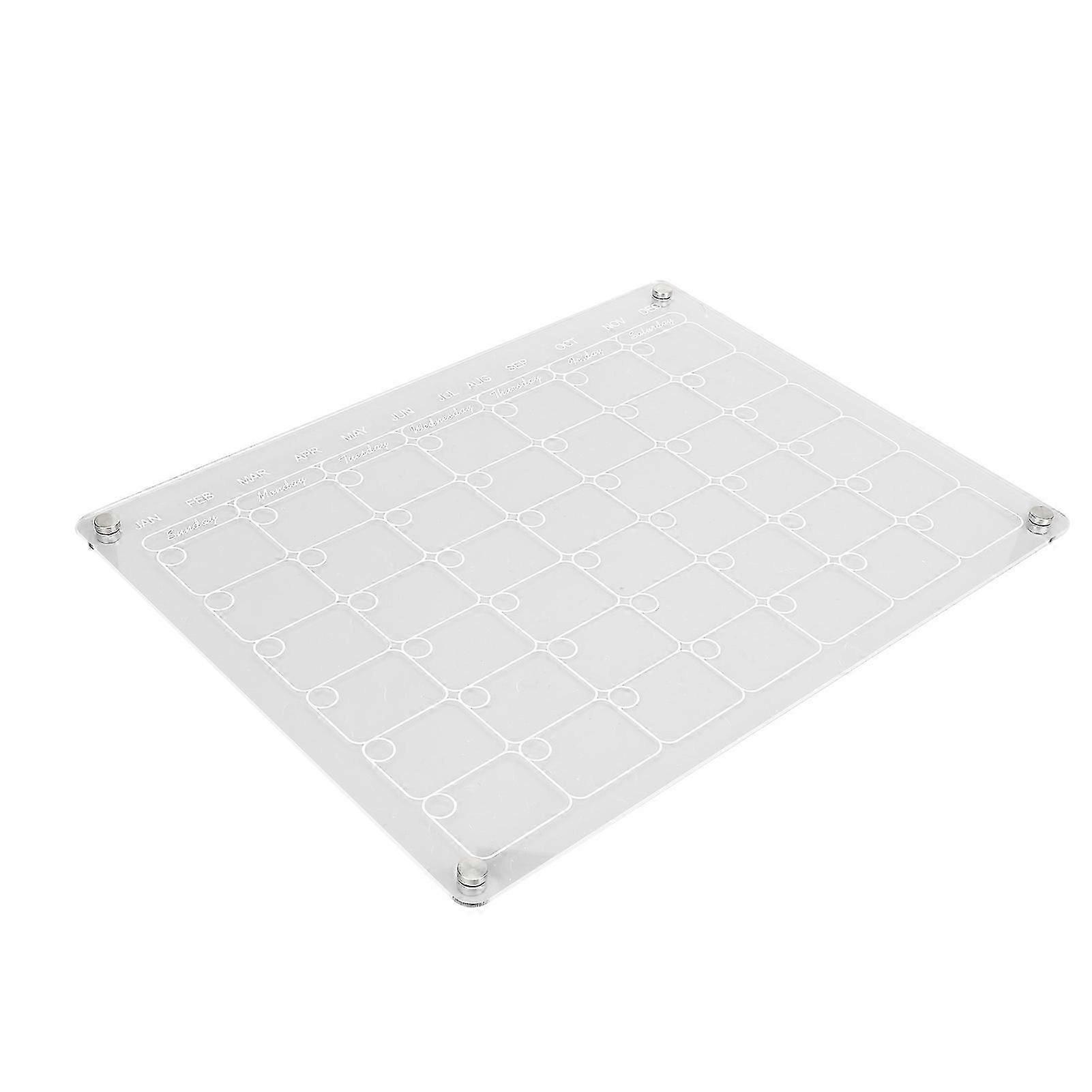 Magnetic Calendar Board Leave Words Refrigerator Dry Erase Board with 6 Markers Eraser for Alzheimer Patients