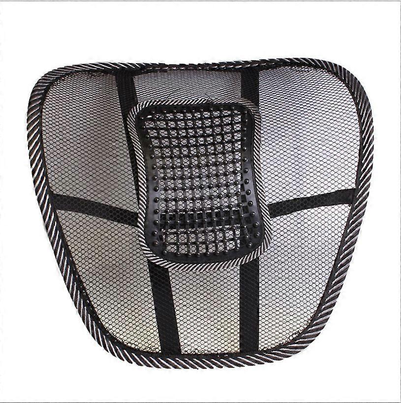 Lumbar Back Support, Mesh Cushion Backrest for Office, Home, Breathable Work Chair Rest, Massage Beads,1pc (D-2)