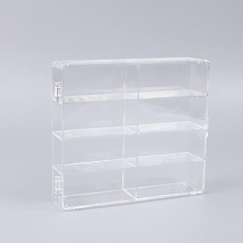 1:64 Scale Car Model Storage Box 8 Slot Clear Display Shelf Toy Car Dustproof Storage Container For Toys Collection