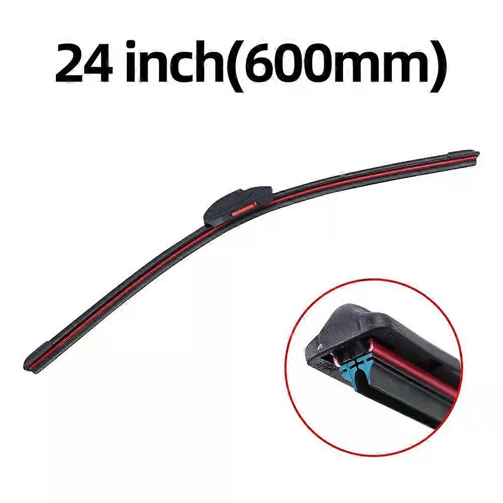 Universal Car Windshield Wiper Blades Double Layer Soft Rubber Automotive Replacement Wipers Easy to Install 18" 22" 24" 26"