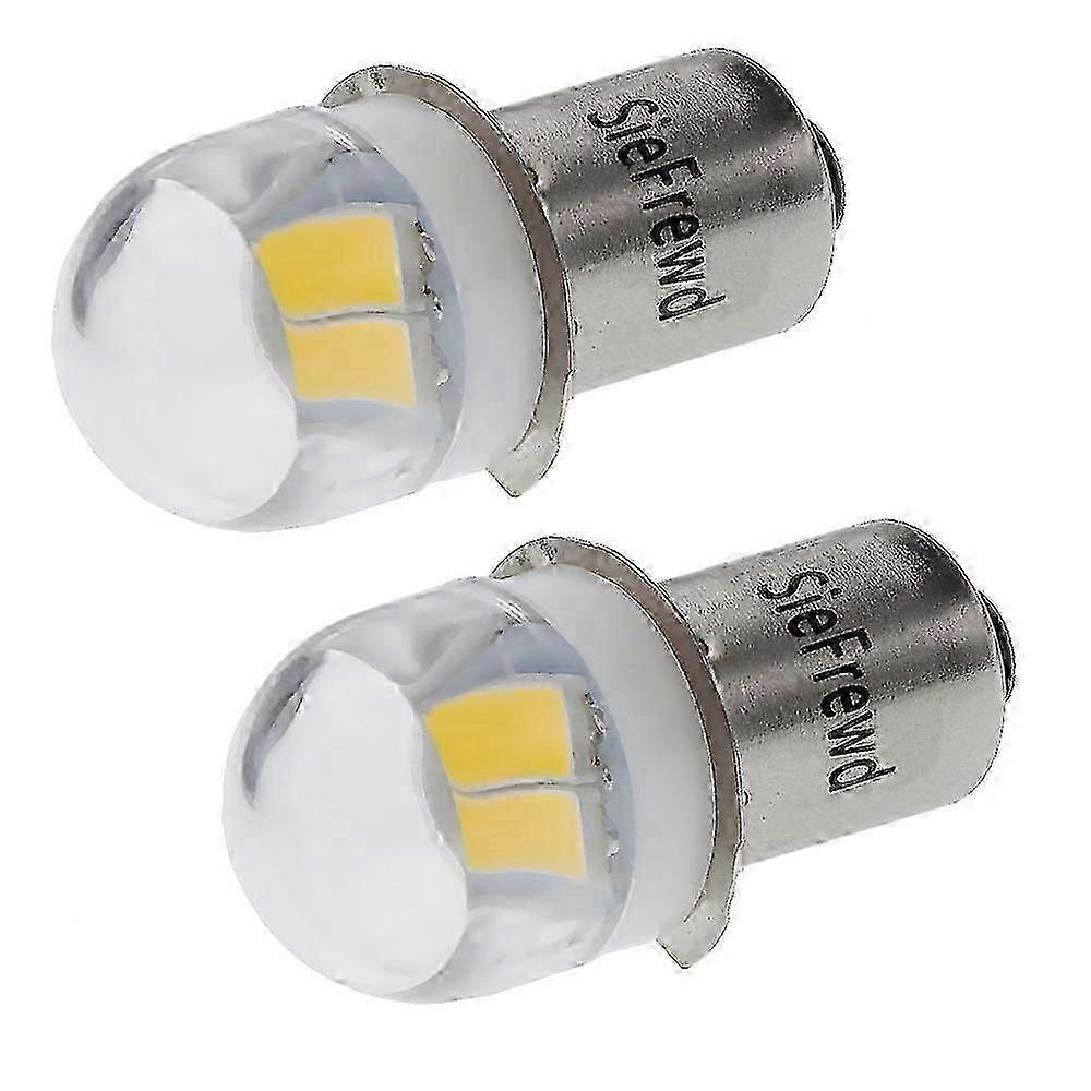 Applicable to  2Pcs P13.5s PR2 LED Bulb 3V 4.5V 6V DC 5630 2 SMD White/Warm White Miniature car light Replace For Torch Flashcar light Bicyle Work Lam