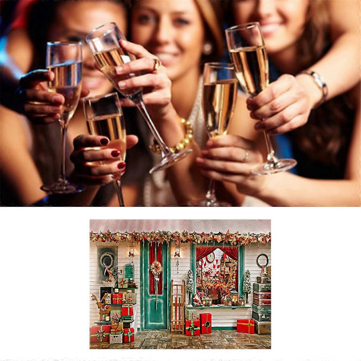 210X150Cm Christmas Background Cloth Snowflake Party Decor Cloth, I
