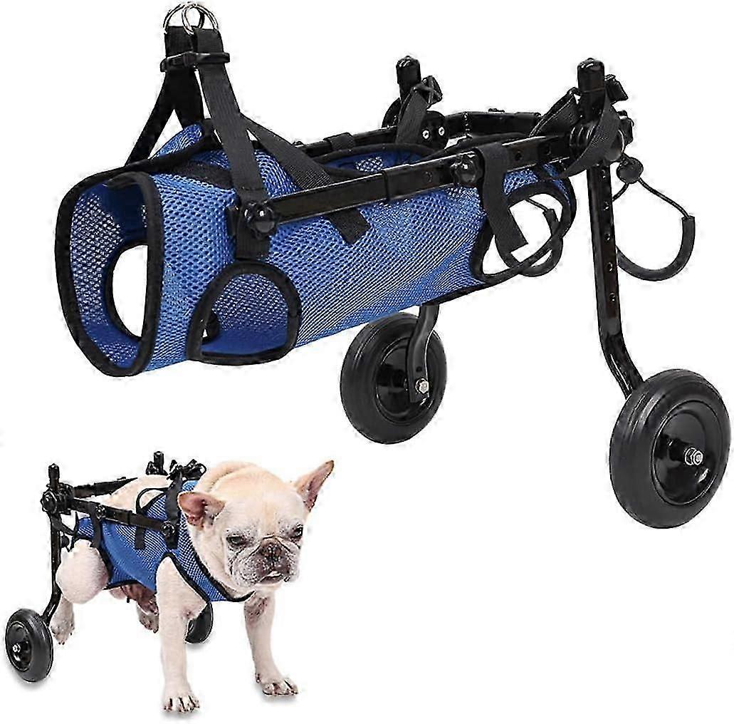 2025 New Dog Wheelchair Mobility Aid Cart, 2-Wheeled Cat Wheel Chair, Adjustable Dog Wheels for Back Legs Disability, Paralysis, Injury, Arthritic