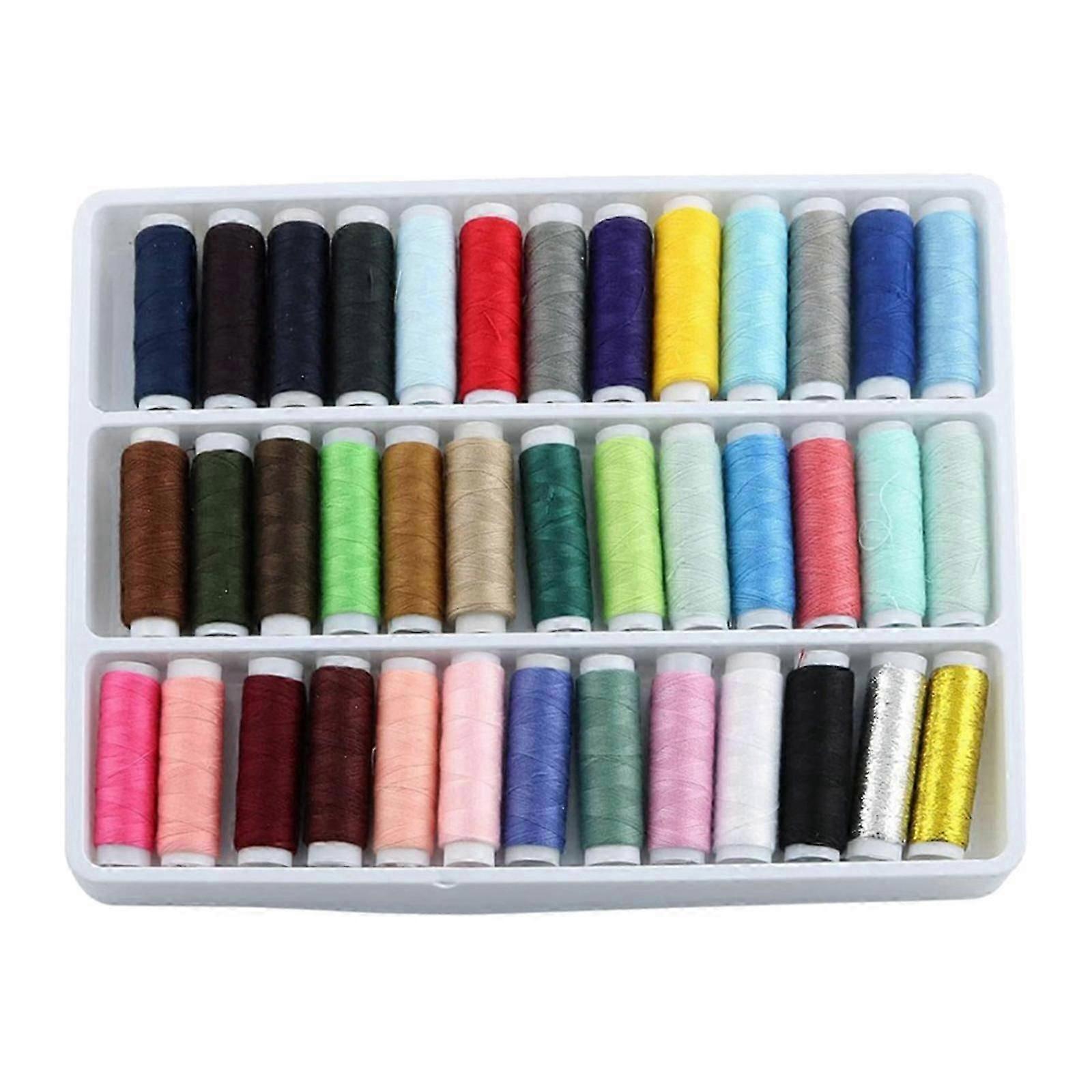 39Color Polyester Sewing Thread Set for Darning Embroidery DIY Needlepoints