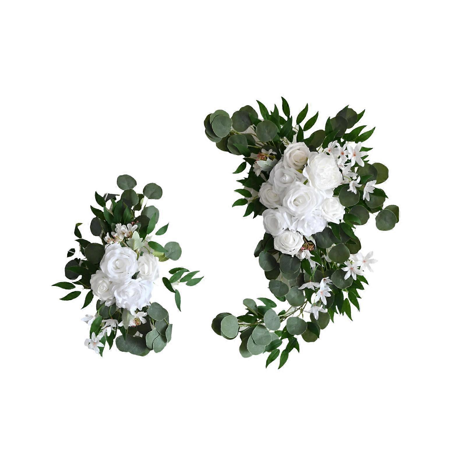 Handgemachtes Hochzeitsbogen-Blumenarrangement-Set - 2-teilig