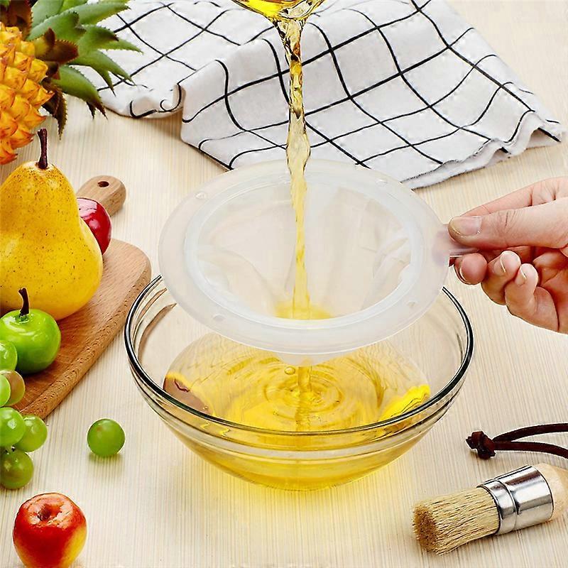 4Pcs 200 Mesh Food Filter for Filtering Juice Funnels