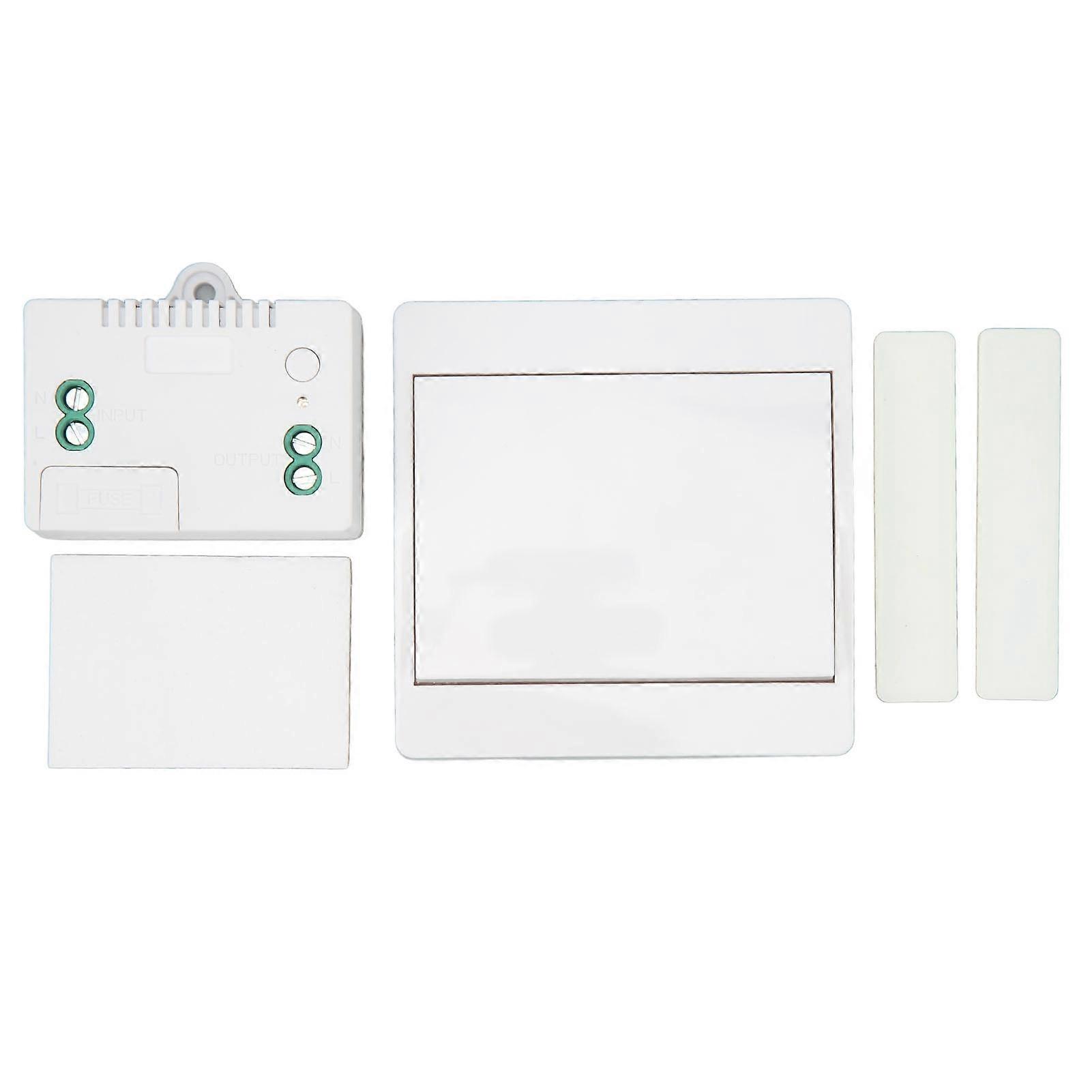 Water Resistant Self Powered Remote Controller Wireless Wall Mounted Light Fixture Switch Receiver Kit