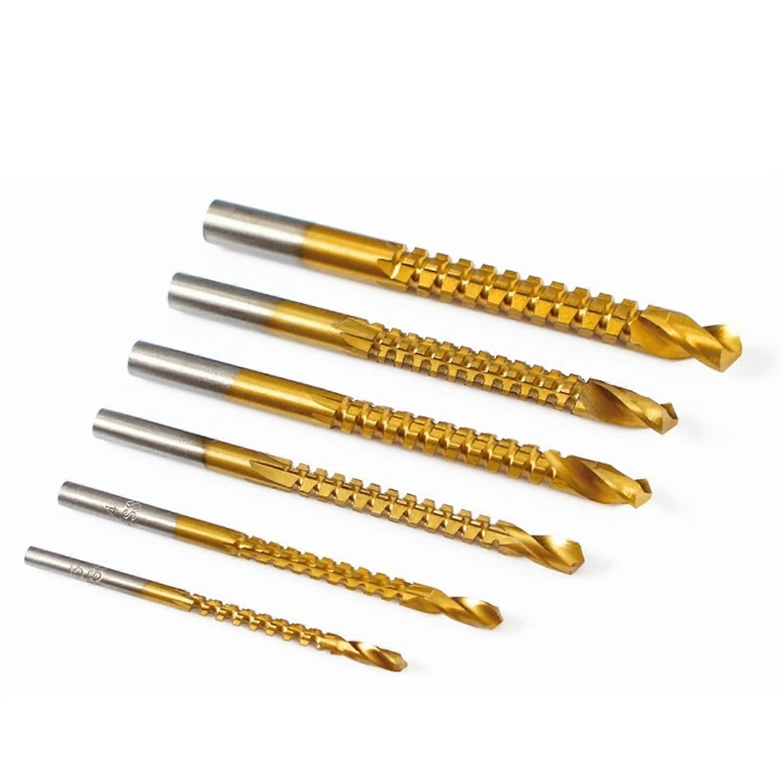 3/4/5/6/6.5/8mm Saw Drill Bits Set HSS Composite Screw Tap Woodworking Carpenter Plastic Metal Hole Grooving Tools (Color : 6mm(1PC))