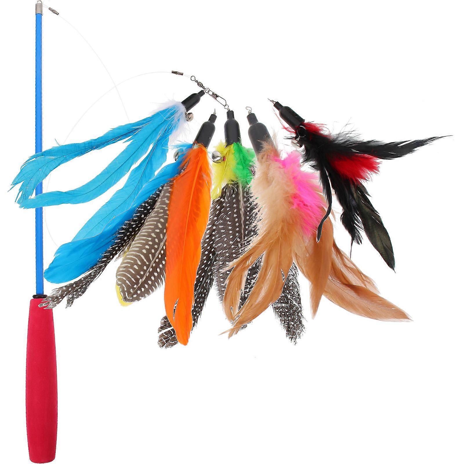 It looks like you're referring to a **product listing** for an **indoor cat teaser wand set** — a popular interactive toy for cats. Here's polished