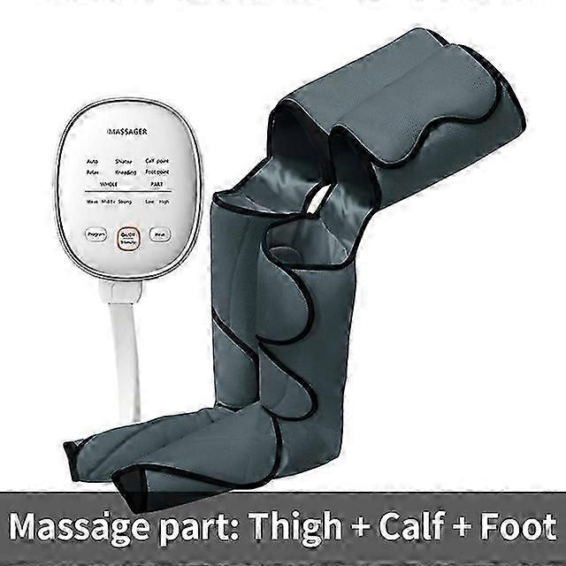 Syeosye Electric Leg Massager Heated Thigh Knee Calf Circulation 3 Intensities 2 Modes 2 Temperatures Massage Relaxation