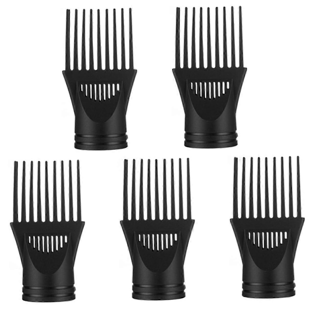 Hair Dryer Comb Attachment 5pcs Replacement Nozzles Universal Blow Dryer Comb Attachment Styling Nozzle Set Hairdressing Tool