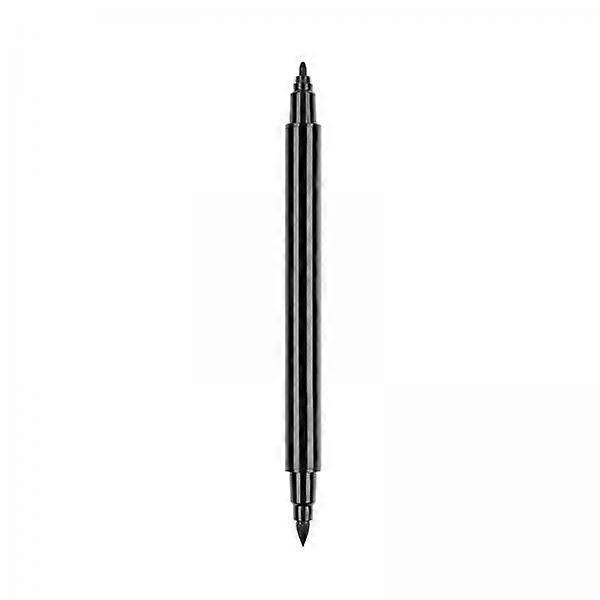 2-4pack Fabric Marker Black Pen for Clothes Shoes Dual Tip Permanent Brush Pen