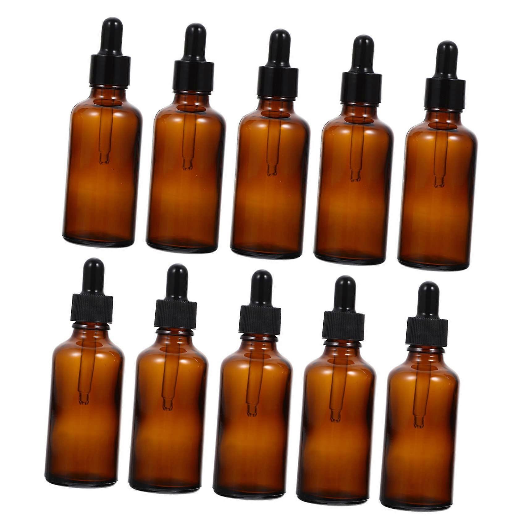 20ml Dropper Bottles for Oil Empty Glass Bottles Essence Light Blocking Cap for Diy