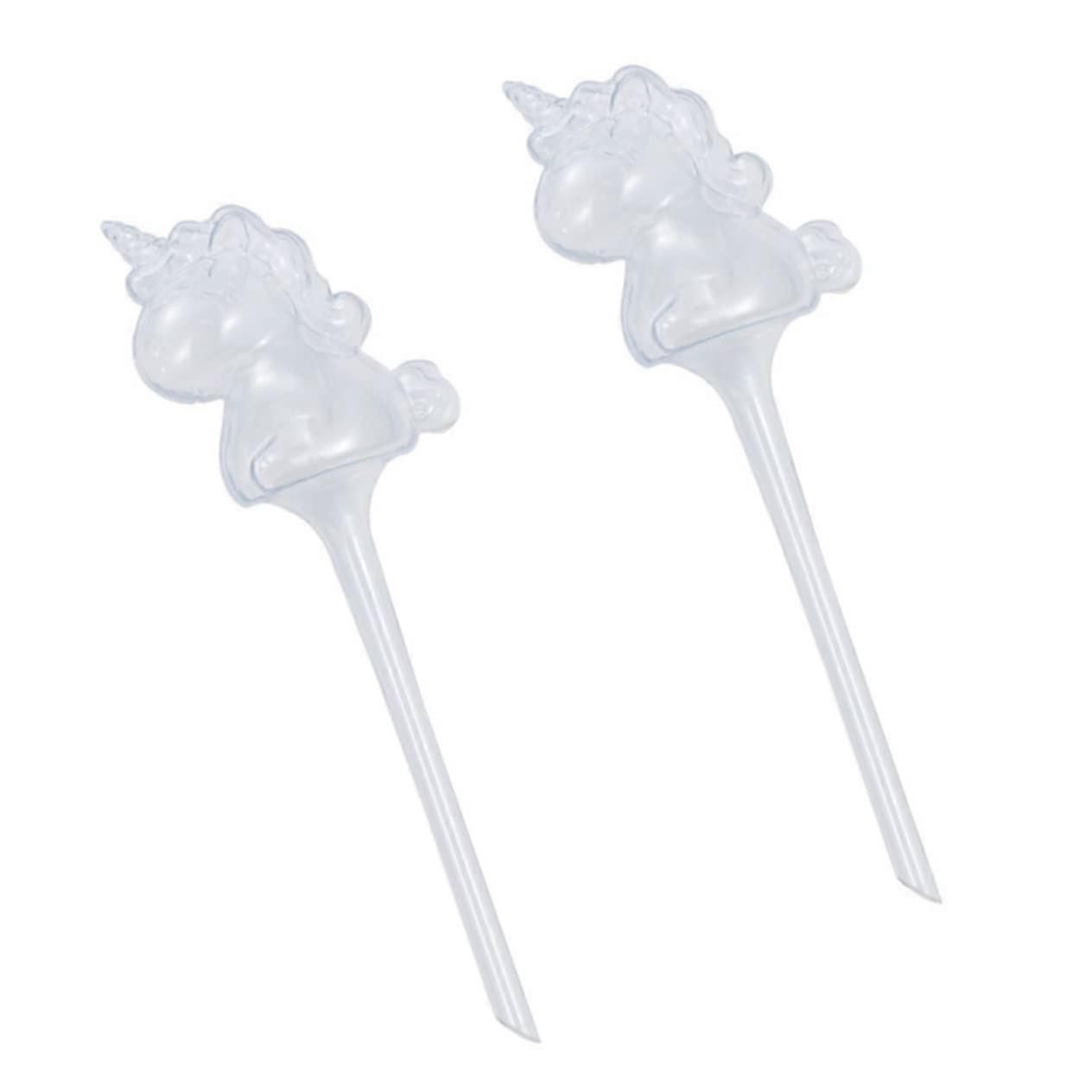 Self-Watering Plant Spikes - 2 Pack White Plastic Sprinkler System for Automatic Plant Irrigation
