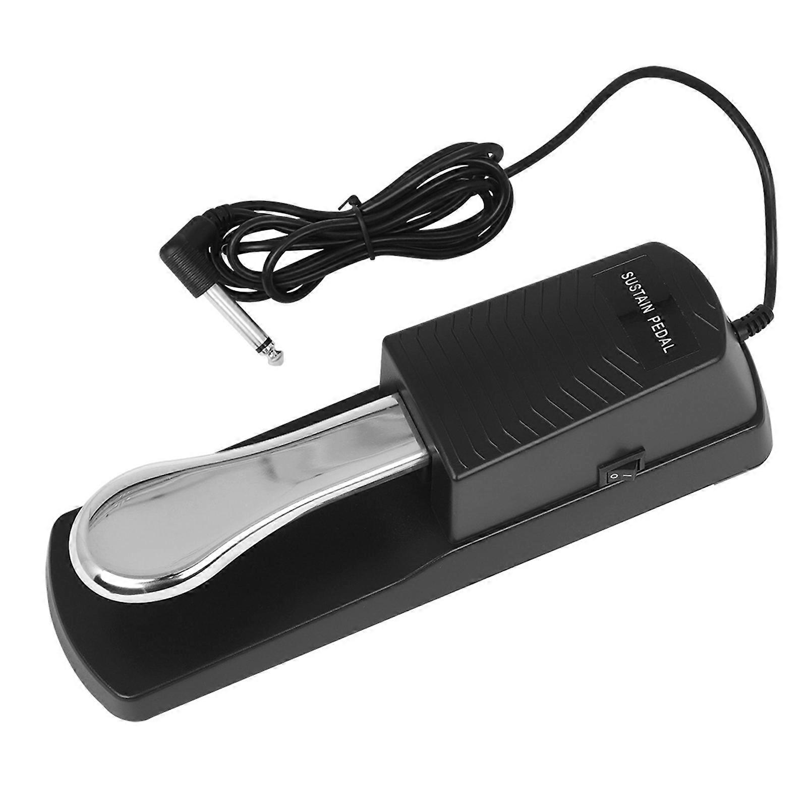 Piano Sustain Pedal, Keyboard Sustain Pedal for Digital Piano Electronic Keyboard MIDI Synthesizer with Polarity Switch