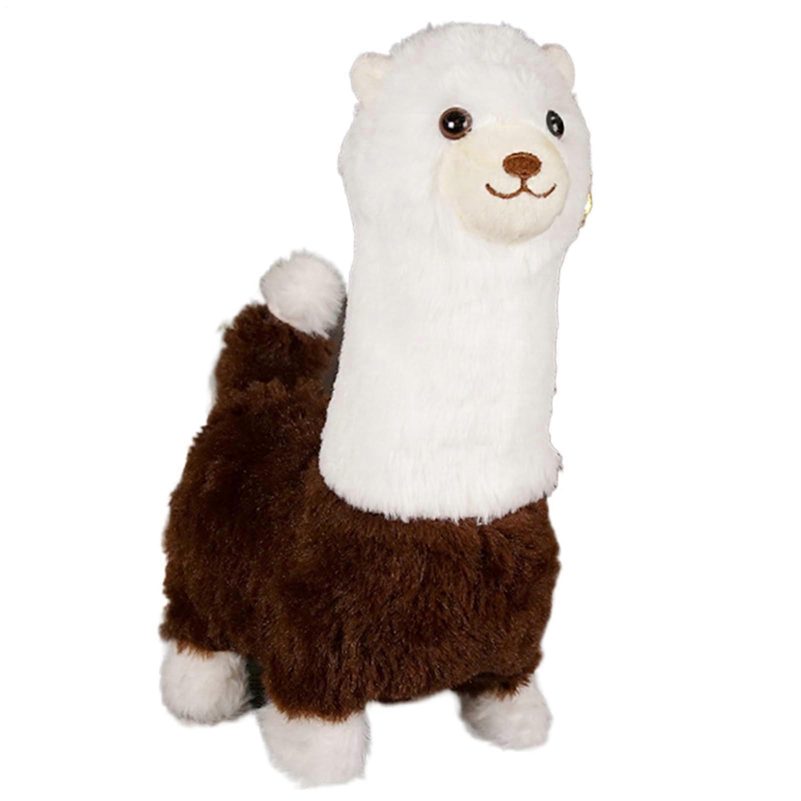 Alpaca stuffed animal Cuddly alpaca with walking and barking function