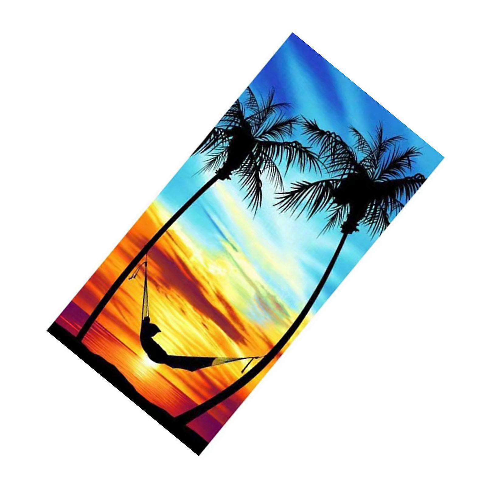 Serviette de bain Impression en microfibre Serviette de plage à séchage rapide Type 16