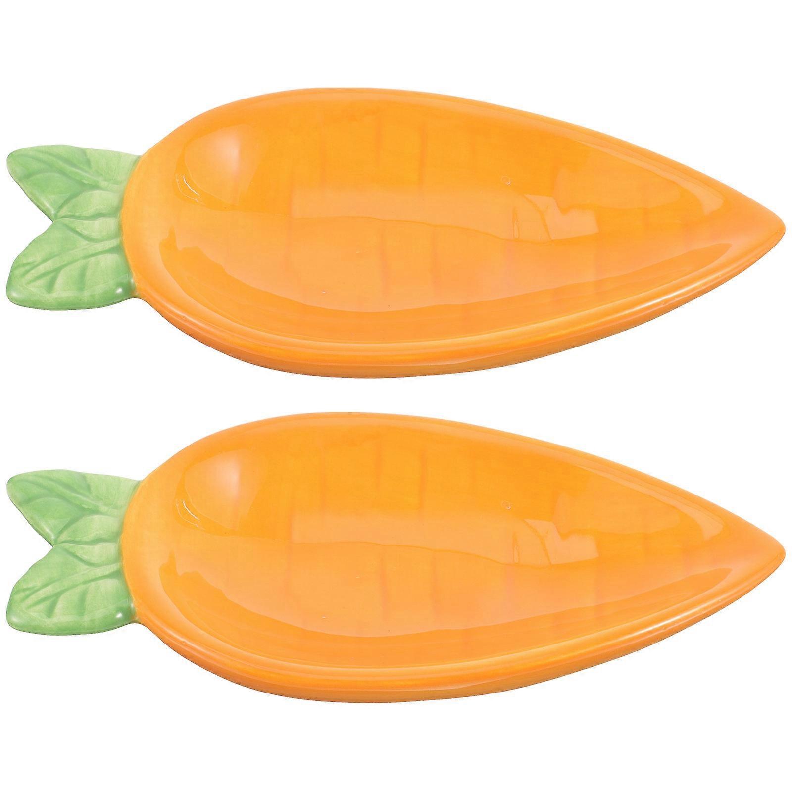 Carrot Platter, Ceramic Dishes Enhancing Any Party or Gathering Setup