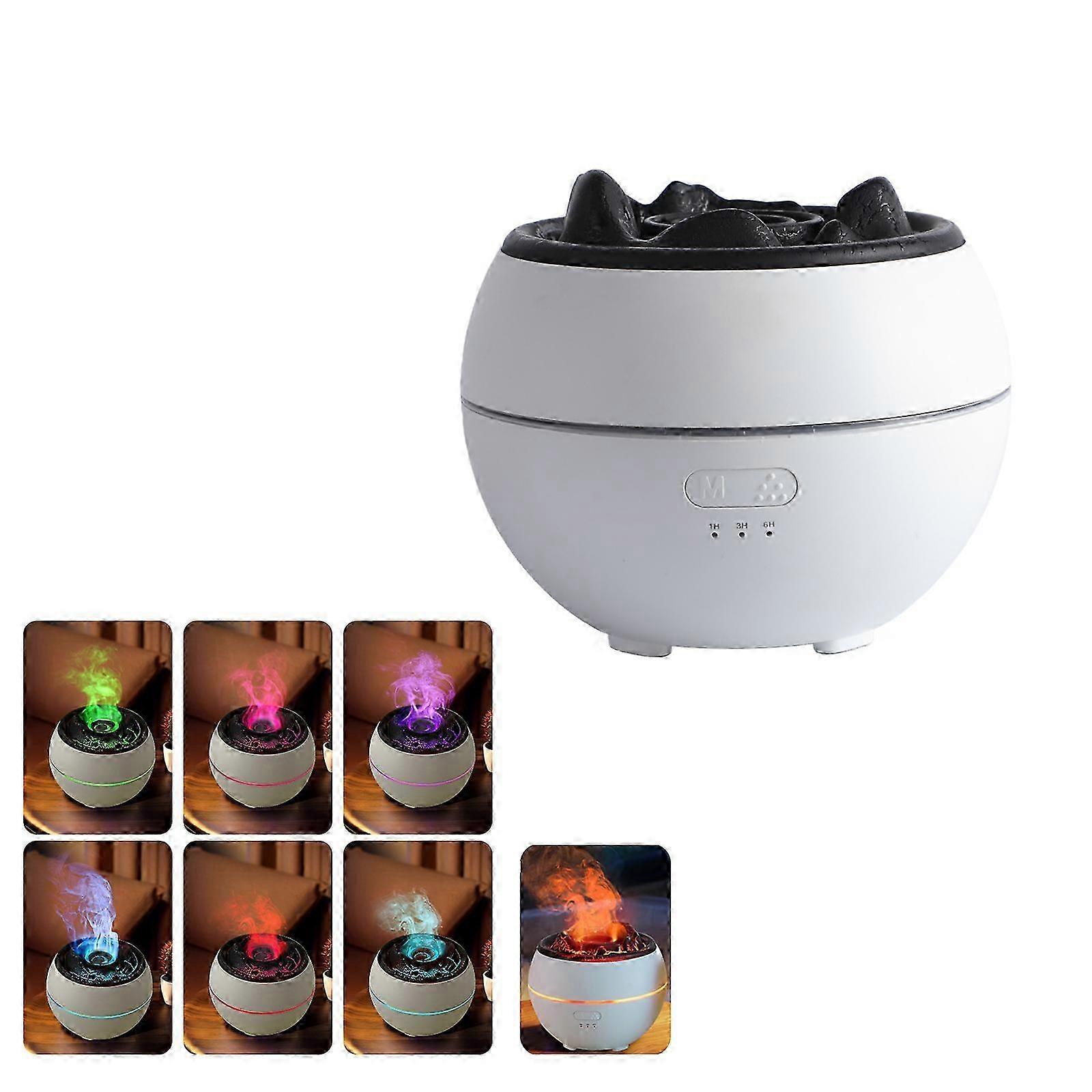 2025 White Crack Pattern Volcano Aromatherapy Diffuser and Humidifier