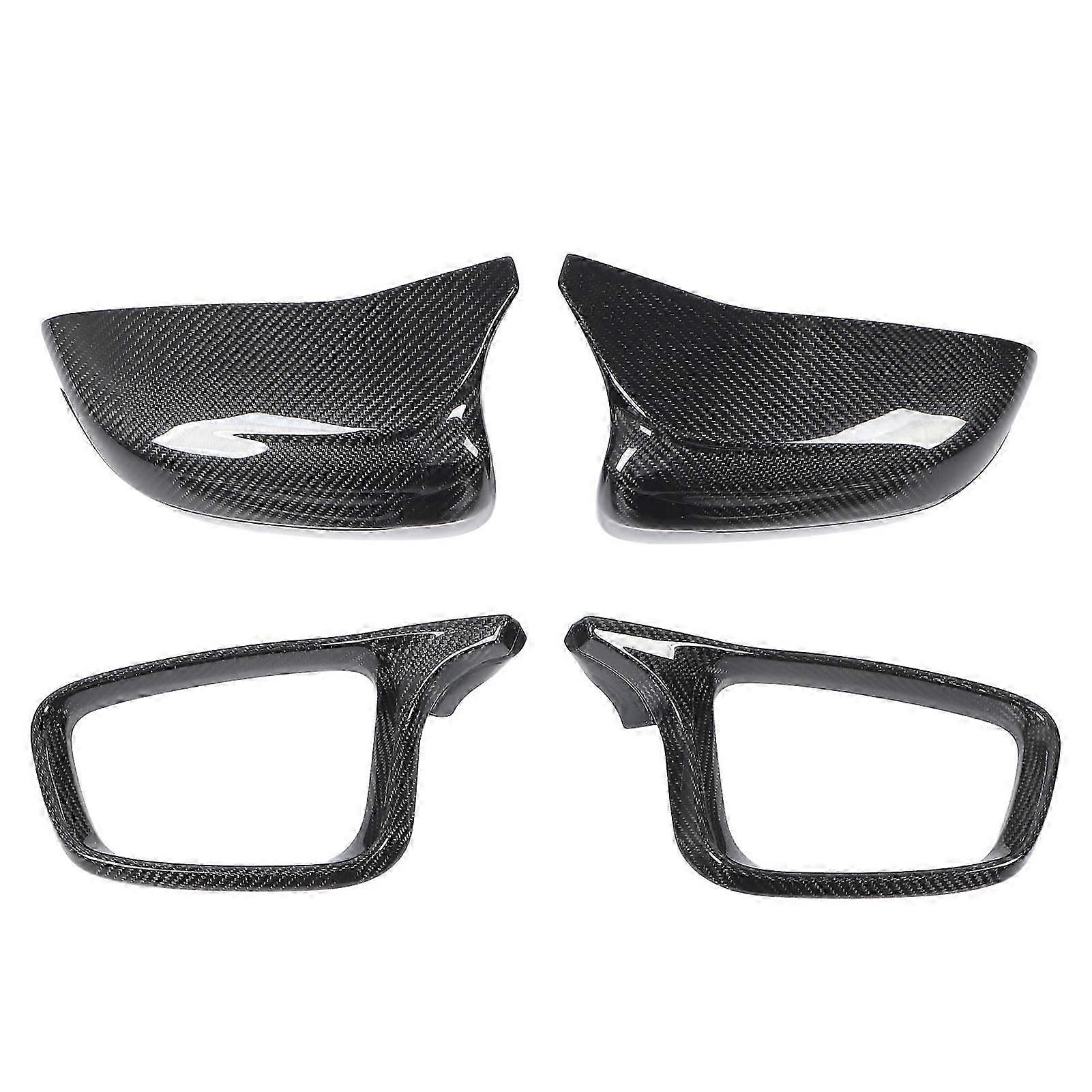 Carbon Fiber Side Mirror Cover Scratch Proof Fully Wrap Rearview Mirror Cap For G20 G22 G30 G11 Lhd