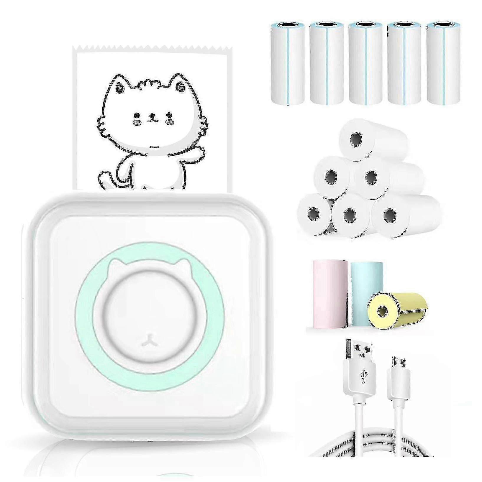 Mini Pocket Sticker Printer, Bluetooth Wireless Portable Mobile Printer Machine Thermal Printer For Notes, Memo, Photo, Pocket Label Receipt Printer N