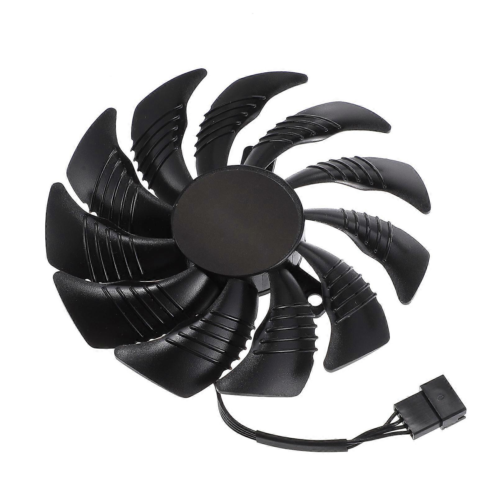 Black ABS Graphics Fan for Cooling Use Durable and Safe Essential Video Accessories Fits Many Graphics 4.5 Inch