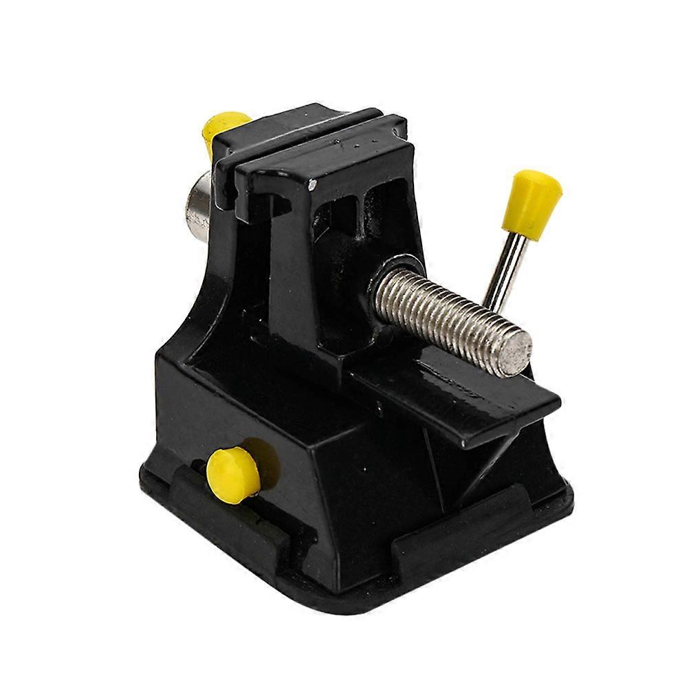 Alloy Mini Table Vise Portable Clamp Bench Vise for Woodworking Jewelry Craft Projects Durable Cast Body with Screws and Handle