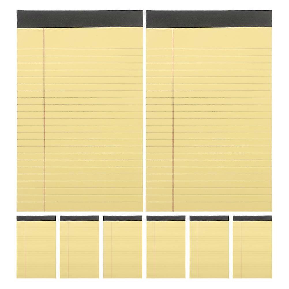 Desk Notepad Portable Memo Pad for Daily Use Rectangular Simple Design Paper Note-taking 8Set