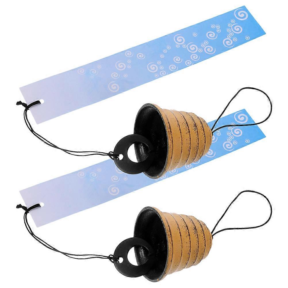 Hanging Wind Chime Window Ornament Retro Style For Balcony 2Pcs