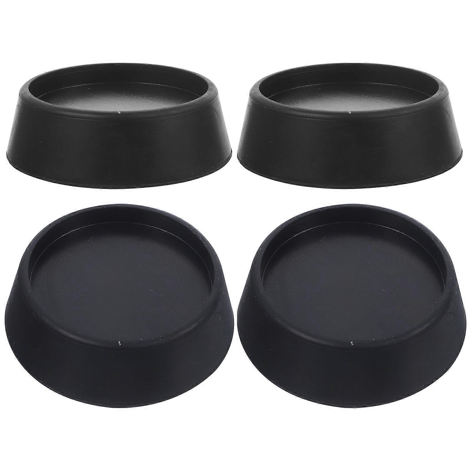 4pcs Washing Machine Stabilizer Pads Heavy Duty Rubber Vibration Reduction Support Feet for Washers and Dryers to Prevent Noise and Floor Damage
