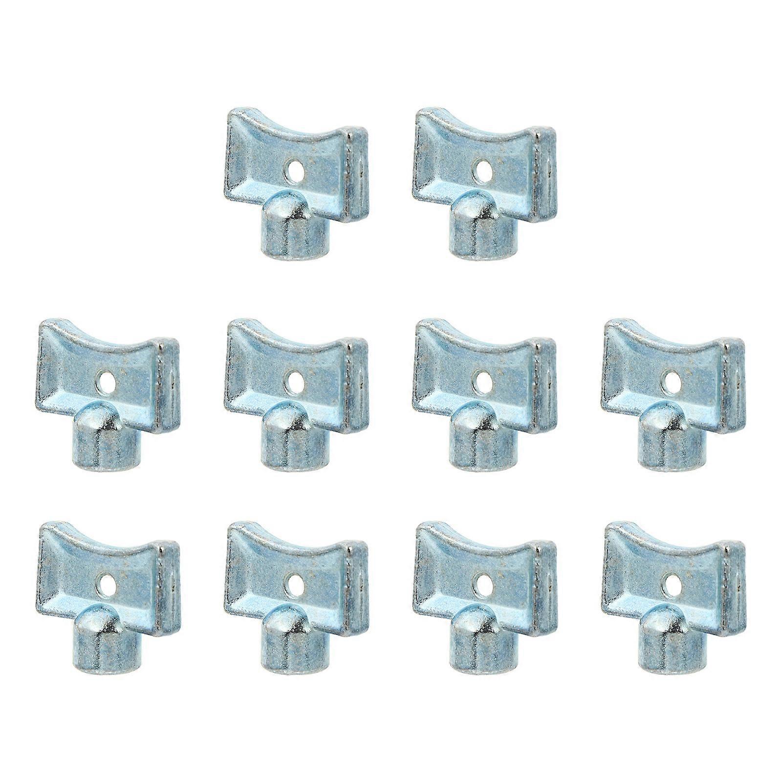 Practical Heater Bleed Keys for Home Use Made of Zinc Alloy Silver Color 10pcs
