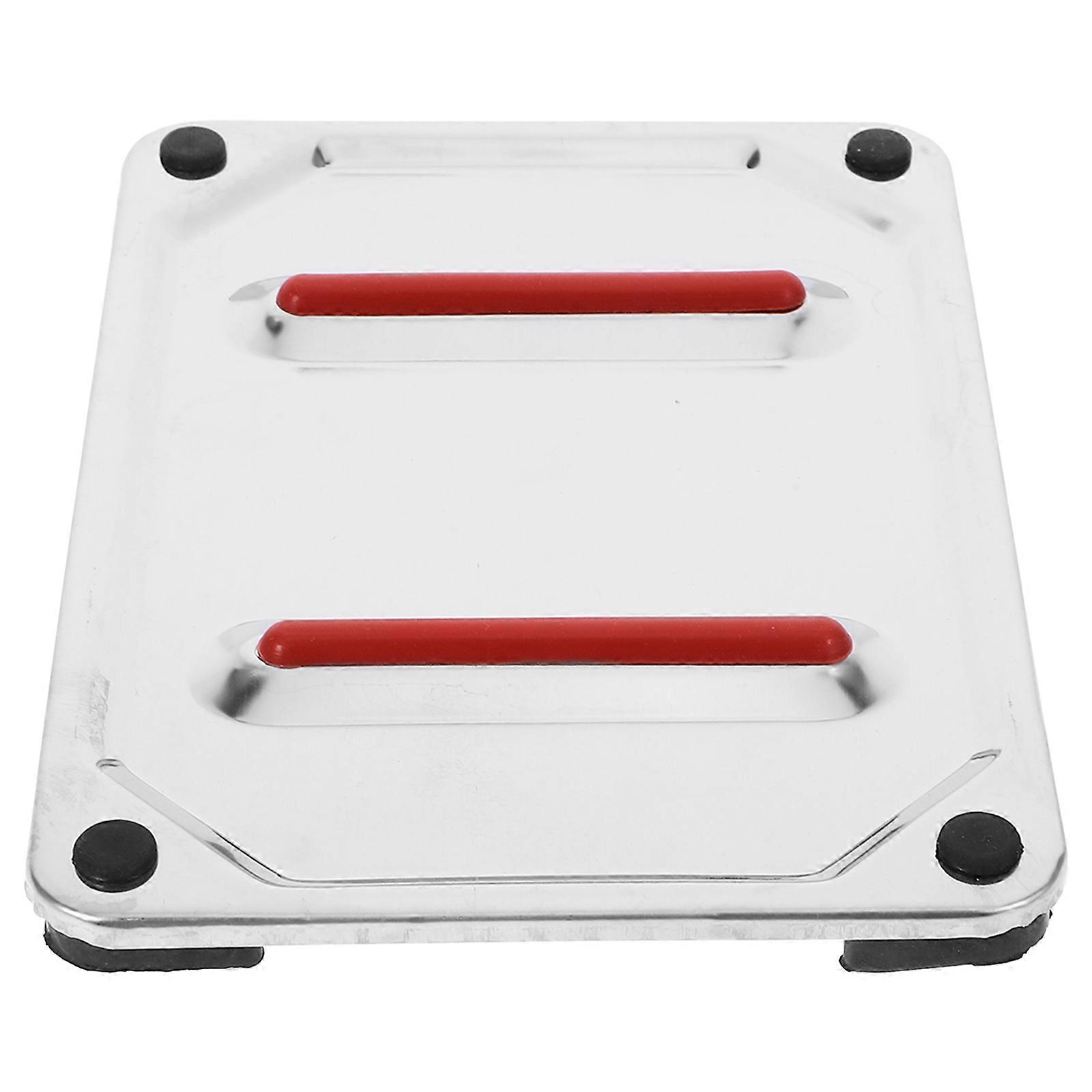 Stainless Steel Iron Rest Pad Heat Proof Ironing Mat Rectangular 1Pcs