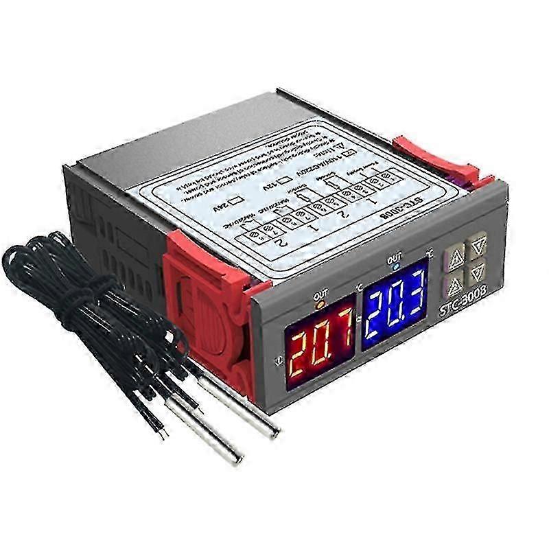 Digital Thermostat Temperature Controller Stc-3008 Thermometer Sensor Hygrometer 12v 24v 220v