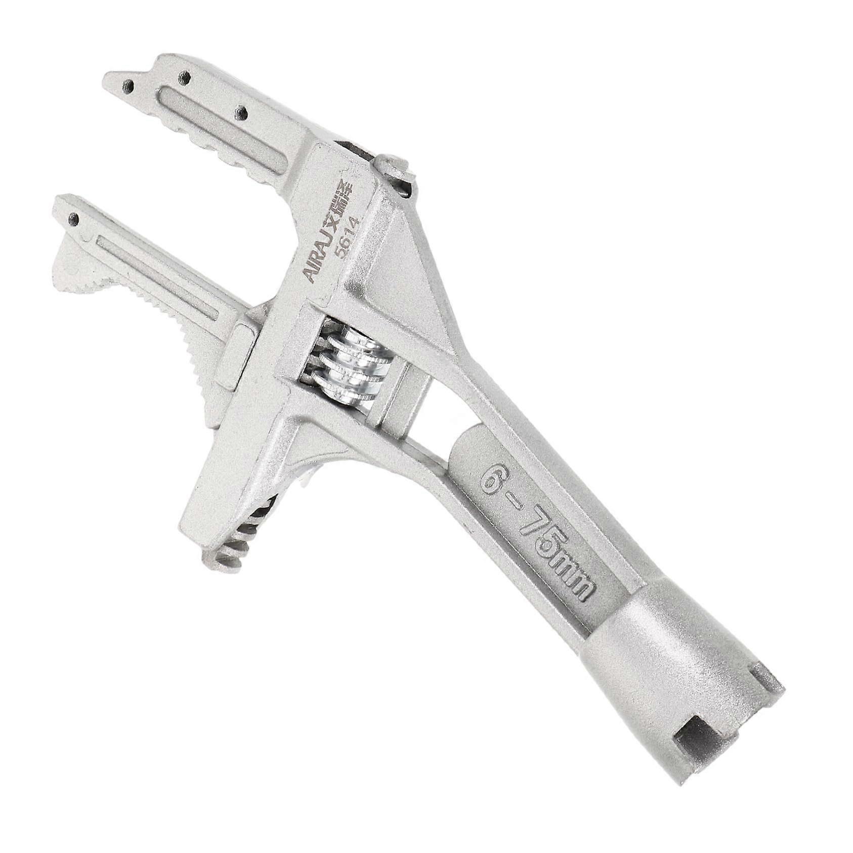 Plumbing Wrench Tool for Installing and Removing Bathroom Taps, Adjustable Wrench, Sanitary Tools 23.00X11.30X3.00CM Silver