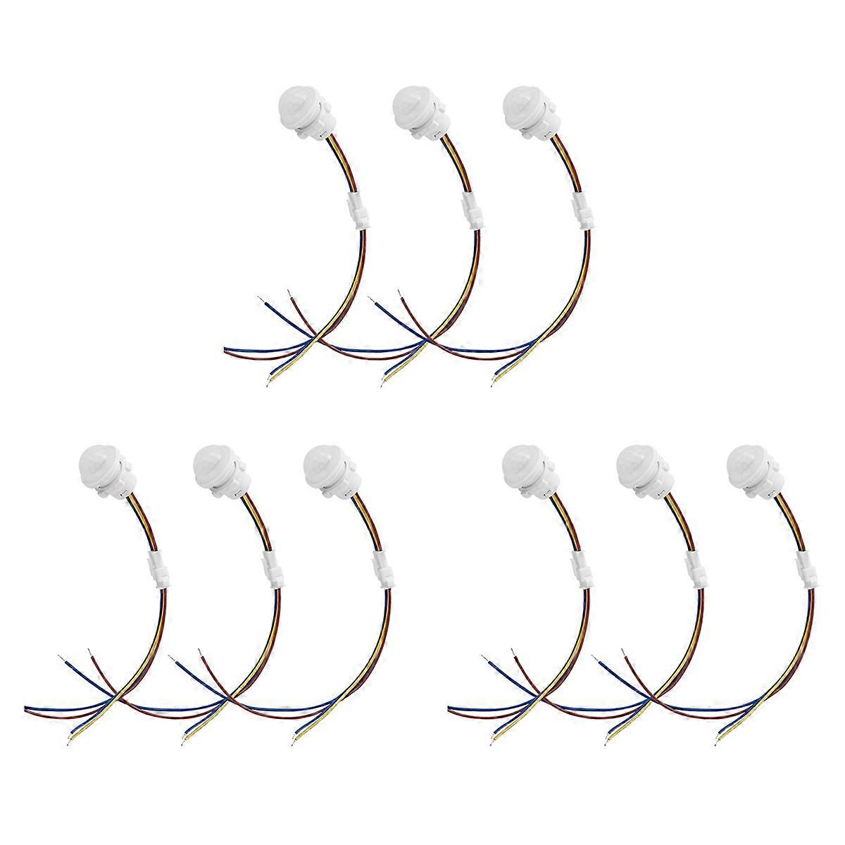 9 Packs Motion Sensor Light Switch, PIR Sensor Smart Detection Switch,Ceiling or Wall Mount Smart Li