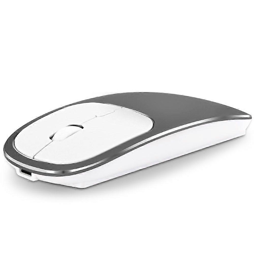 Aluminum Alloy Rechargeable 2.4G Wireless Mouse Bluetooth Mute Mice Dual Mode