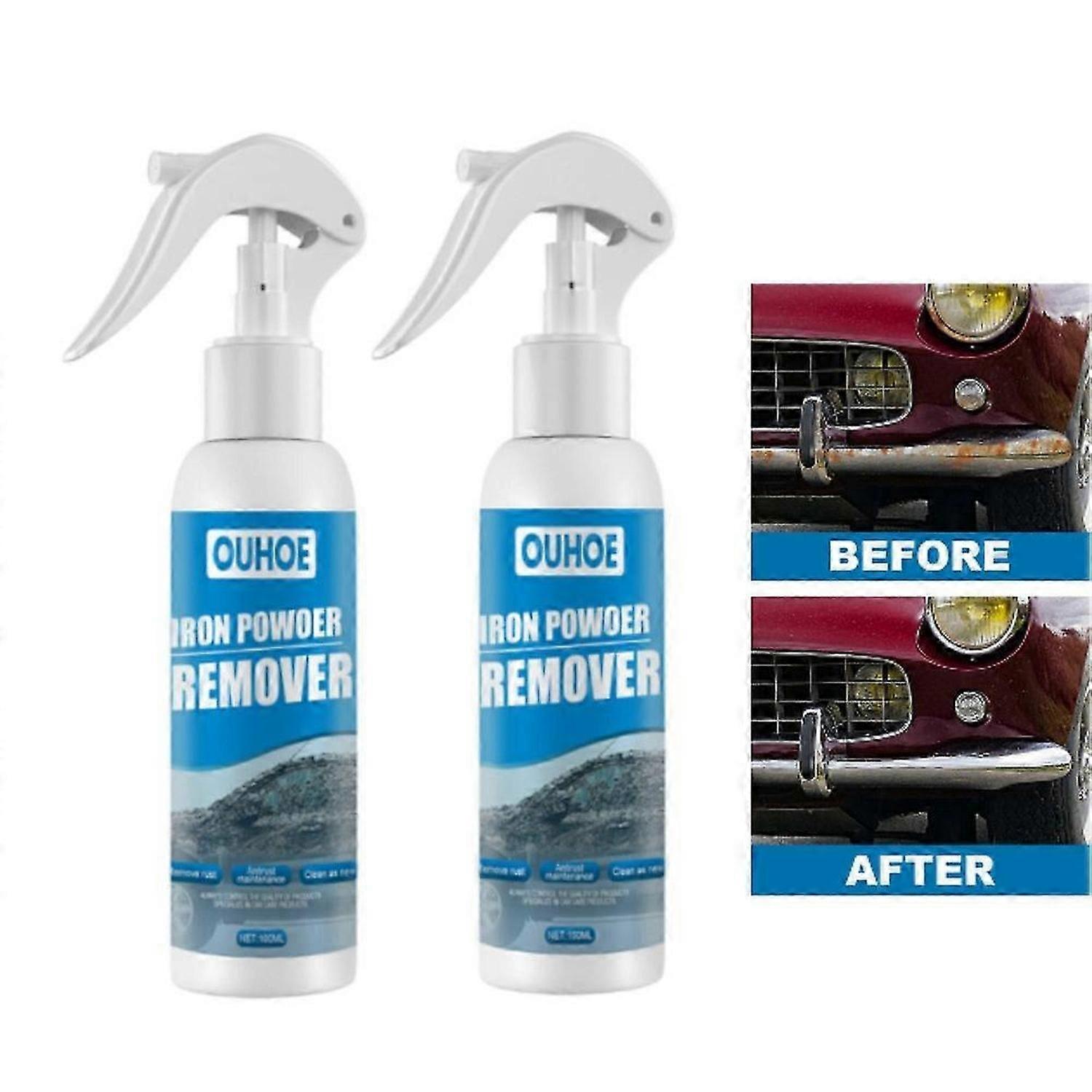 2PCS Car Rust Removal Spray Multi-Purpose Rust Remover Inhibitor Derusting Spray