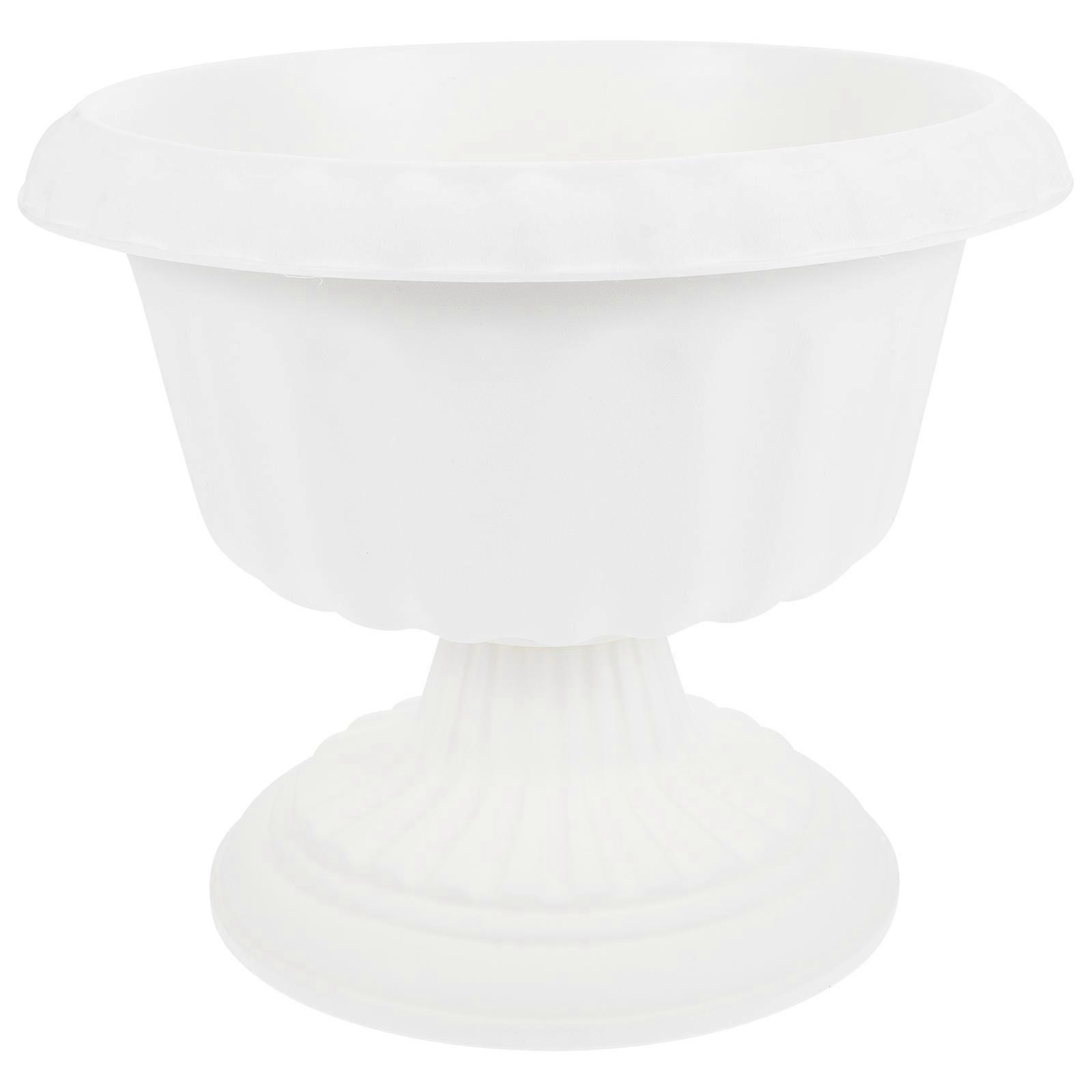 Plastic Flowerpot European Style Roman Column Indoor 30x30cm Water Storage 1Set