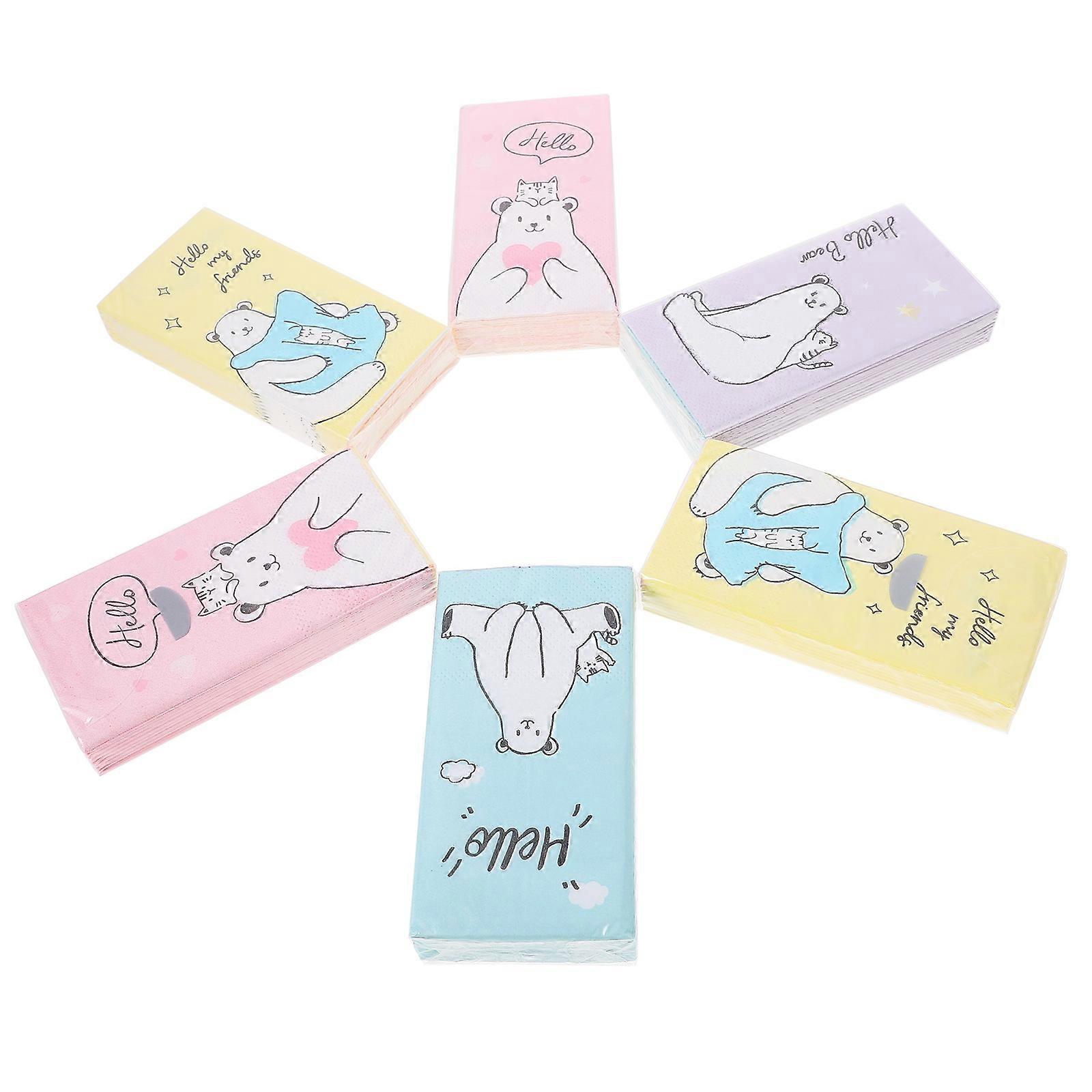 Disposable Dinner Napkins Assorted Color 21.00X21.00X0.10CM Portable 12Packs
