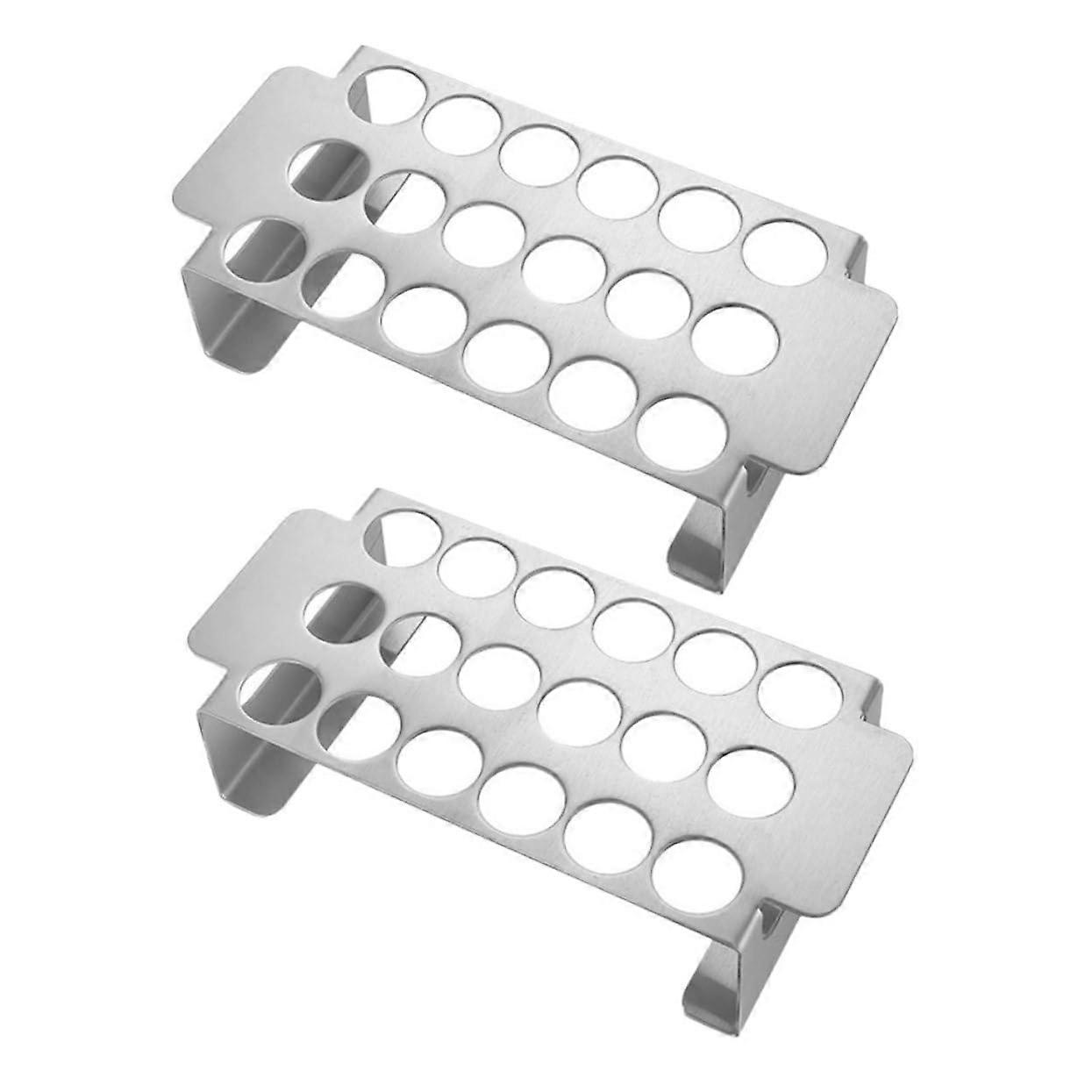 2 pieces grill rack for chicken wings and jalapenos BBQ grill rack for even cooking and easy serving outdoor grill accessories