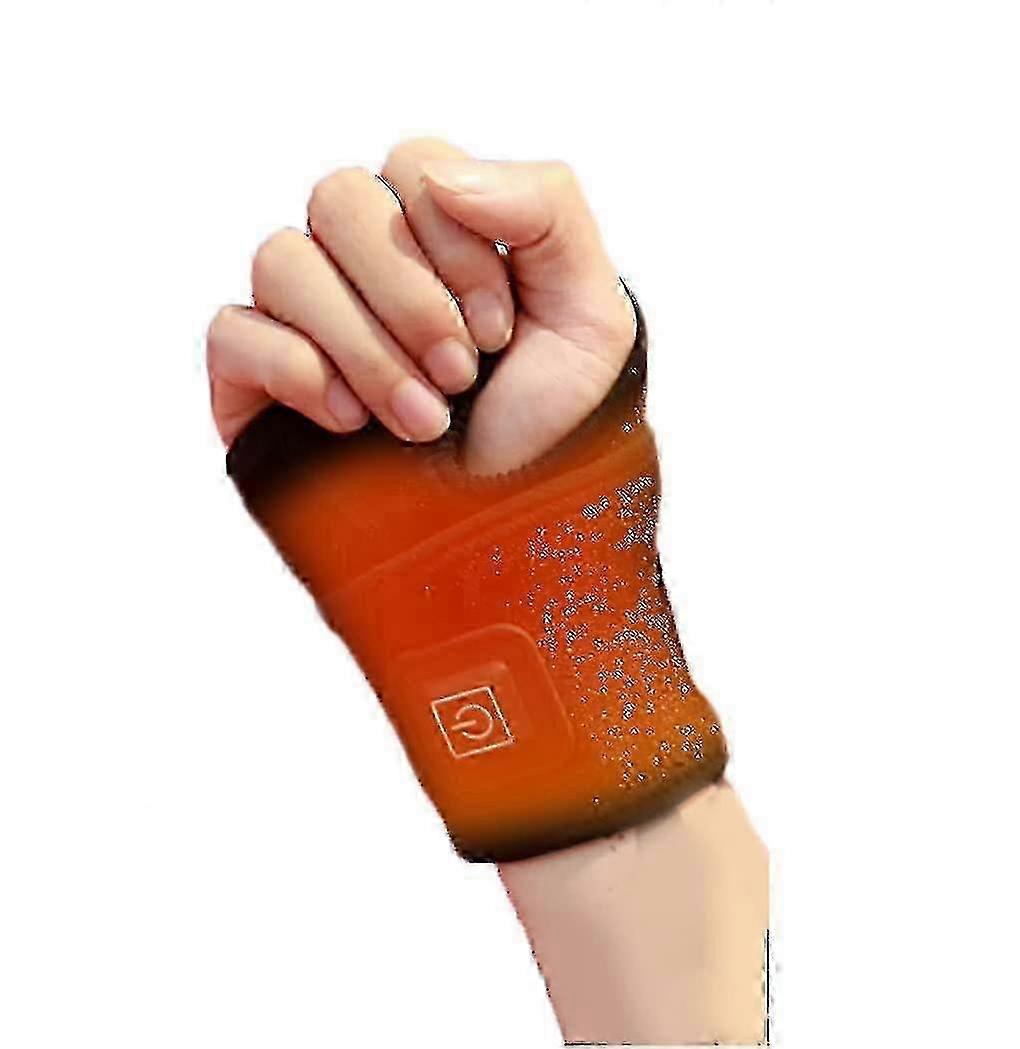 1 Pc Electric Heated Wrist Brace, Adjustable Heating Pad with 3 Heat Levels for Wrist Therapy