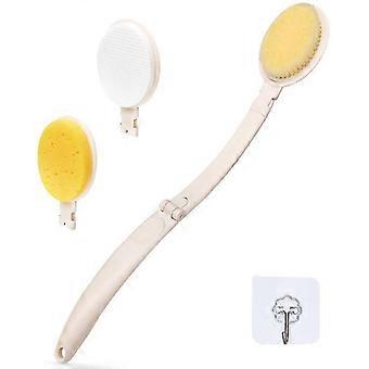 Long Handle Shower Sponge Brush For Men And Women