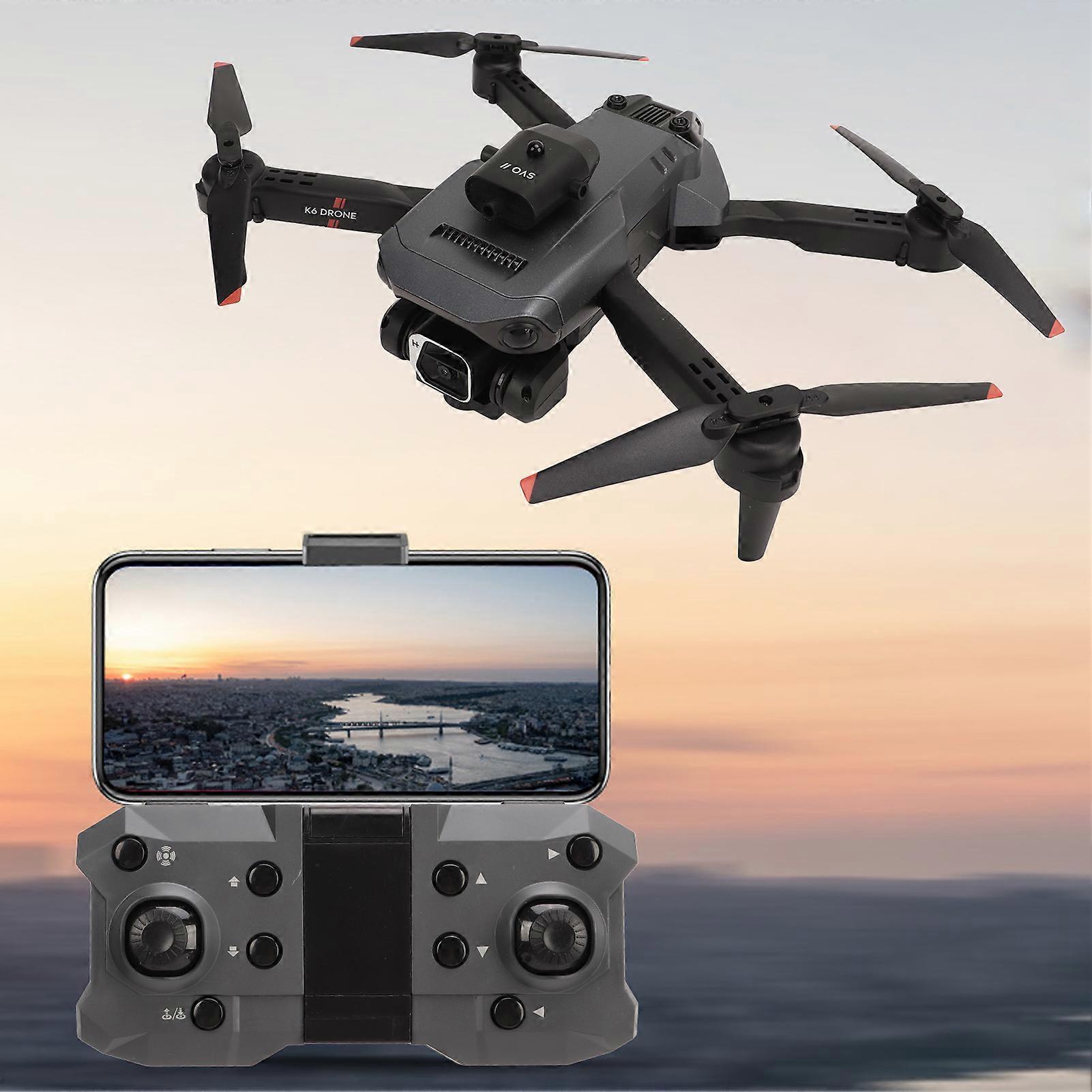 K6 Aerial Drone 4K HD Four Way Obstacle Avoidance Optical Flow Positioning Dual Camera Drone 