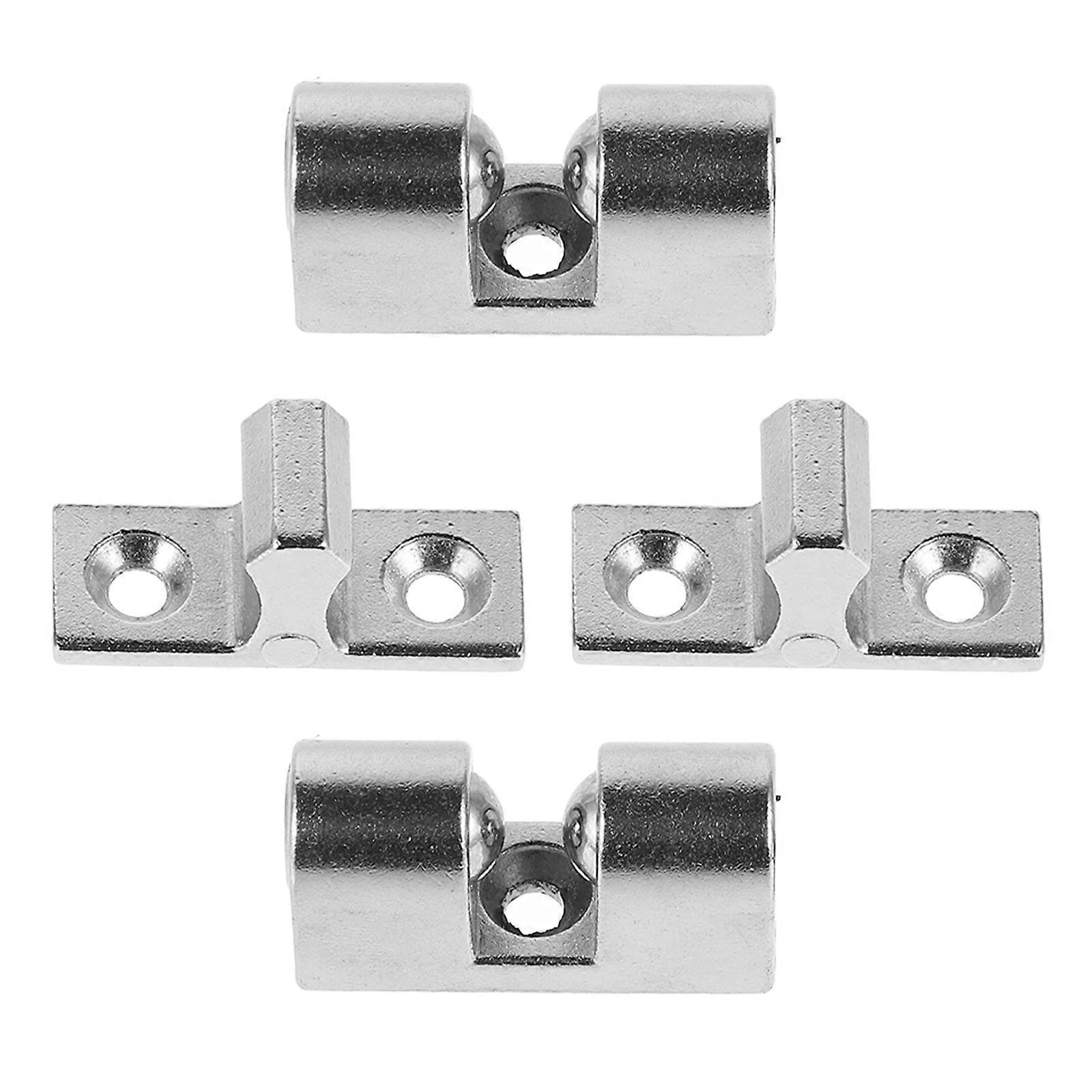 Range Hood Insert Metal Latches for Kitchen Appliances Rectangular Shape Silver 3.50X1.20X1.20CM 4Pcs