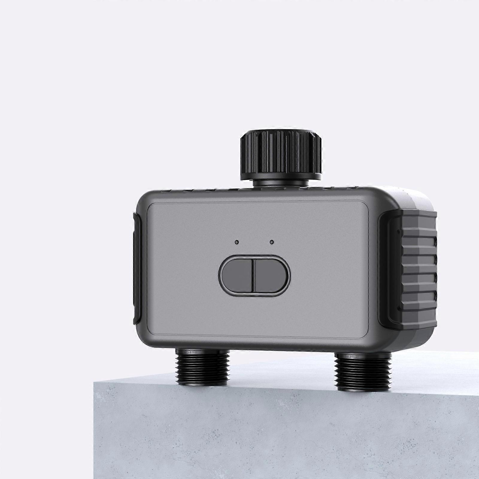 Tuya Wifi BT Gardening Automatic Irrigation Water Timer Automatic Watering Device Garden Balcony Rain Sensing Control Intelligent Two Zones Irrigatio