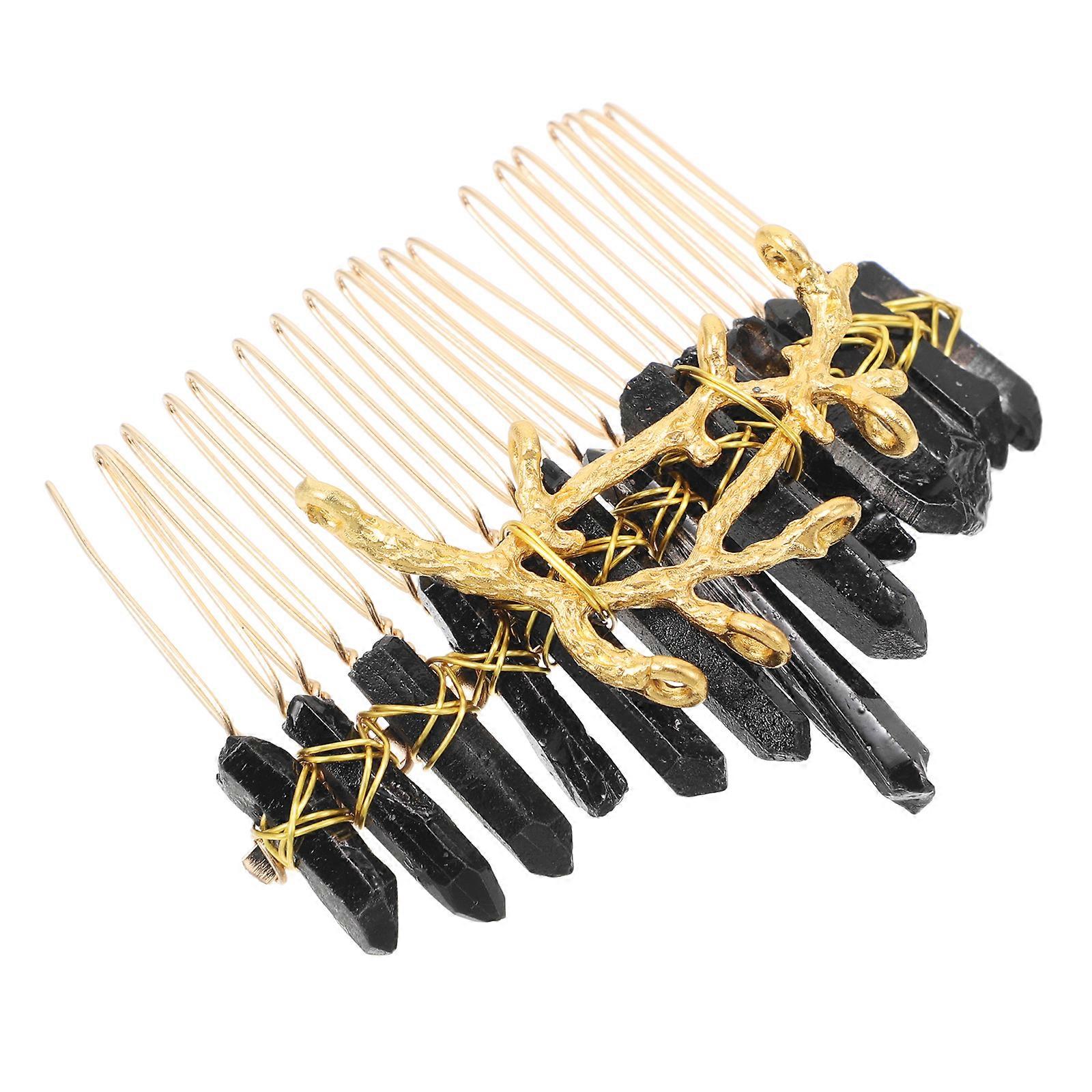 Hair Accessories For Mother's Day Hair Comb Handmade Elegant Women Everyday Wear 7.50X6.50X1.50CM Crystal 1Pack