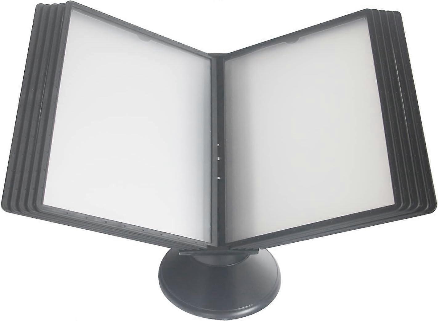 Wall Cladding, Wall Cladding, Wall Mounted A4 File Organiser with 10 Sides, PVC and Metal Construction, Interchangeable (D)